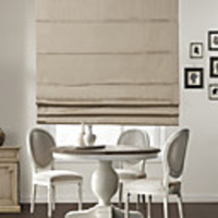 Modern Khaki Solid Roman Shade