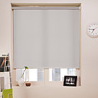 Modern Light Grey Solid Roller Shade