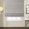 Modern Light Grey Solid Roman Shade