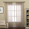 Modern Linen Solid Sheer Curtain Panel