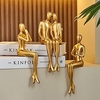 Modern Luxury Abstract Gold Figure Decoration Office Study Soft Decoration Home Decoration Resin Crafts Gifts 1PC Lightinthebox