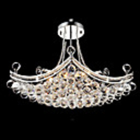 Modern Luxury Delicate 6 Light Pendant With Crystal Balls
