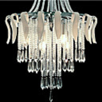 Modern Luxury Elegant 6 Light Pendant In Flower Design