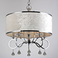 Modern Luxury Stylish 5 Light Chandelier With Lint Shade