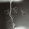 Modern Metal Glass Flush Mount Light
