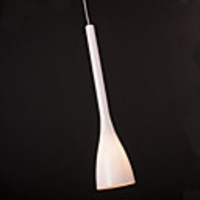 Modern Minimalist 1 Light Pendant In White Shade