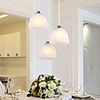 Modern Minimalist 3 Lights Pendant In White Shade