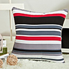 Modern Minimalist Grey Stripe Pillow With Insert