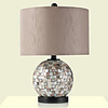 Modern Minimalist Shell Table Lamp In Globe Body