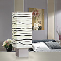 Modern Minimalist Square Table Lamp Marble Pattern
