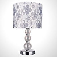 Modern Minimalist Table Lamp Beside Lamp In Flower Pattern