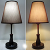 Modern Minimalist Table Lamp In Wood Pole