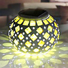 Modern Mosaic RGB Color-Changing LED Solar Powered Garden Light -Solar Table Light- Solar Small Night Light In Jar Design