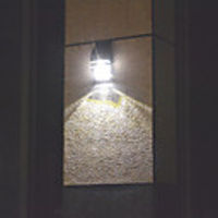 Modern PIR Motion Sensor Solar LED Wall Light Garden Wall Light