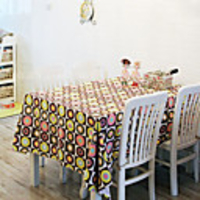 Modern Polka Dots Cotton Table Cloths