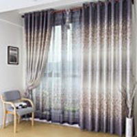 Modern Print Polyester Energy Saving Curtain Panel
