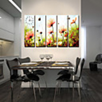 Modern Scenic Canvas Wall Clock 5pcs K034