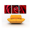 Modern Scenic Wall Clock in Canvas 3pcs K0016