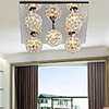 Modern Shining 6 Light Flush Mount In Crystal Design (220V-240V)