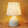 Modern Simple Design Iron Vase Table Lamp White