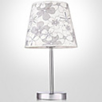 Modern Simple Design Nickel Base Table Lamp