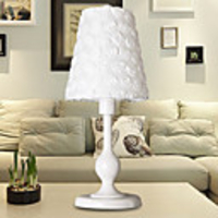 Modern Simple White Rose Table Lamp