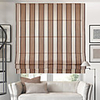 Modern Stripe Cotton Jacquard Roman Shade