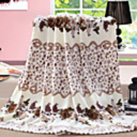 Modern Style Beige Flannel Blankets