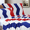 Modern Style Flannel Floral Blanket