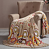 Modern Style Grey Geometric Print Flannel Blankets