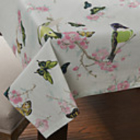 Modern Style Solid Butterfly Pattern Table Cloth