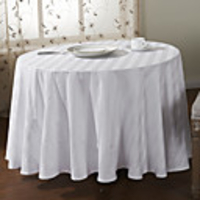 Modern Style White Solid Patter Table Cloth