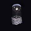 Modern Stylish 1 Light Flush Mount In Crystal Design