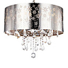 Modern Stylish 4 Light Pendant with Stainless Steel Shade