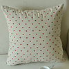 Modern Stylish Red Lovely Hearts Pattern Decorative Pillow With Insert