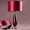 Modern Table Lamp Bedside Lamp In Red Shade