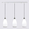 Modern White 3 Lights Pendant In Electroplating Processing