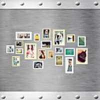 Natural White Mixed Color Photo Frame Collection Set of 20