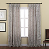 Neoclassical Jacquard Floral Thermal Curtain Panel
