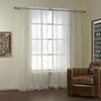 Neoclassicism Embroidery Sheer Curtain Panel