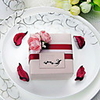 Nice Cuboid Favor Box with Flowers - Set of 30 (Tag Not Included)