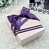 Nice Cuboid Favor Box with Flowers and Ribbon Bowknot (Set of 30)