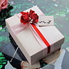 Nice Cuboid Favor Box with Flowers and Ribbon Sash - Set of 30 (Tag Not Included)