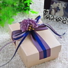 Nice Favor Box With Ribbon Sash and Flowers (Set of 30)
