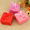 Nice Floral Design Favor Boxes With Robbon - Set of 12 (More Colors)