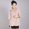 Nice Half Sleeve Turndown Collar Rabbit Fur Party/Casual Coat(More Colors)