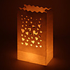Nice Heart Cut-out Paper Luminary (Set of 4)