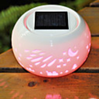 Night Sky Pattern Hollowed-Out LED Solar Powered Garden Light -Solar Table Light- Solar Small Night Light In Jar Design