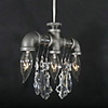 North American-Style Creative 3 Light Pendant In Pipe Design