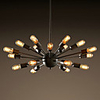 North American-Style Minimalist Radial 18 Light Chandelier